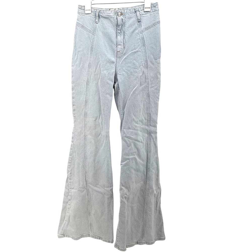 Free People We The Free Flare Jeans High Rise Bell Bottom Boho 70s Festival 29